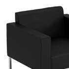 Poltrona Pi Ii Vinil Búfalo Preto