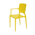 Poltrona Plástico Safira Amarelo 84x59cm