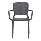 Poltrona Plástico Safira Grafite 84x59cm