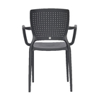 Poltrona Plástico Safira Grafite 84x59cm