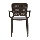 Poltrona Plástico Safira Marrom 84x59cm