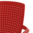 Poltrona Plástico Safira Vermelha 84x59cm