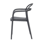 Poltrona Plástico Sissi Grafite 80x57cm