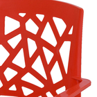 Poltrona Plástico Stuart Vermelha 81x58cm