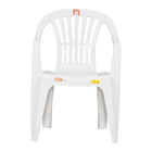 Poltrona Plástico Vila Boa Vista Branca 77x43cm