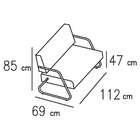 Poltrona Pn Vinil Búfalo Branco