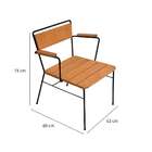 Poltrona Porto Natural E Preta