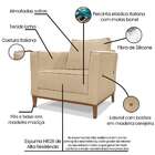 Poltrona Potenza Linho Dourada