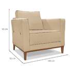 Poltrona Potenza Linho Dourada