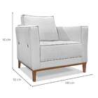 Poltrona Potenza Linho Grigio