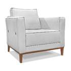 Poltrona Potenza Linho Grigio