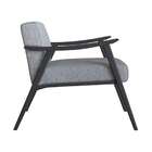 Poltrona Ravena Algodão Cinza E Preta