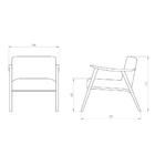 Poltrona Ravena Nogueira E Cinza