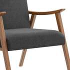 Poltrona Ravena Nogueira E Cinza