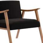 Poltrona Ravena Nogueira E Preta