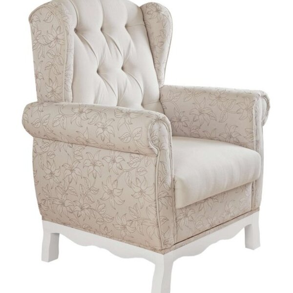 Poltrona Realeza Bege - J.a Decor