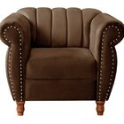 Poltrona Realeza Chesterfield Cadeira Vintage Decoração Retrô