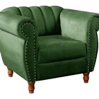 Poltrona Realeza Chesterfield Cadeira Vintage Decoração Retrô