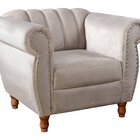 Poltrona Realeza Chesterfield Cadeira Vintage Decoração Retrô
