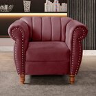 Poltrona Realeza Chesterfield Cadeira Vintage Decoração Retrô