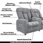 Poltrona Reclinável 2 Lugares Para Sala De Cinema Pequim Linh