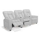 Poltrona Reclinável 3 Lugares Para Sala De Cinema Pequim Pu B