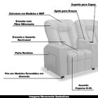 Poltrona Reclinável 3 Lugares Para Sala De Cinema Pequim Pu B