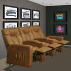 Poltrona Reclinável 3 Lugares Para Sala De Cinema Pequim Pu C