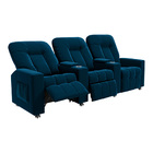 Poltrona Reclinável 3 Lugares Para Sala De Cinema Pequim Velu