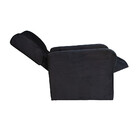 Poltrona Reclinável 75cm Veludo Papai Estofados Berflex