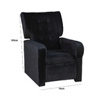 Poltrona Reclinável 75cm Veludo Papai Estofados Berflex