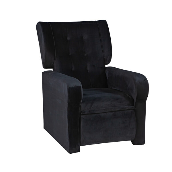 Poltrona Reclinável 75cm Veludo Papai Estofados Berflex