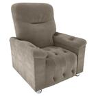 Poltrona Reclinável  Papai Bristol Veludo Cappuccino