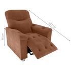 Poltrona Reclinável  Papai Bristol Veludo Cobre