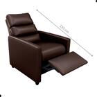 Poltrona Reclinável  Papai Theo Sintetico Marrom