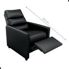 Poltrona Reclinável  Papai Theo Sintetico Preto