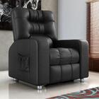 Poltrona Reclinável Almofada Derby Sintetico Preto