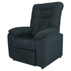 Poltrona Reclinável Almofadada Luka Veludo Light Petróleo