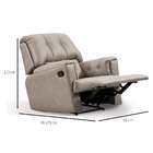 Poltrona Reclinável Articulada Papai Mesclado Bege