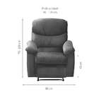 Poltrona Reclinável Aud Chumbo
