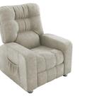 Poltrona Reclinável Azera Mx-7 Suede Animale Bege - Matrix