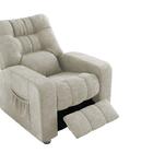 Poltrona Reclinável Azera Mx-7 Suede Animale Bege - Matrix