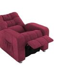 Poltrona Reclinável Azera Mx-7 Suede Animale Vermelho - Matrix