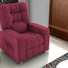 Poltrona Reclinável Azera Mx-7 Suede Animale Vermelho - Matrix