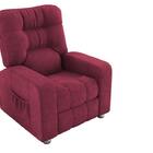 Poltrona Reclinável Azera Mx-7 Suede Animale Vermelho - Matrix