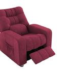 Poltrona Reclinável Azera Mx-7 Suede Animale Vermelho - Matrix