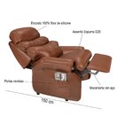 Poltrona Reclinável Barão  Couríssimo  Pinhão