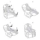 Poltrona Reclinável Barão Suede Liso Marrom Claro