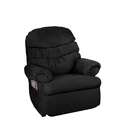 Poltrona Reclinável Baronesa Suede Liso Preto