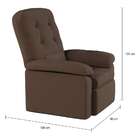 Poltrona Reclinável Belas Marrom